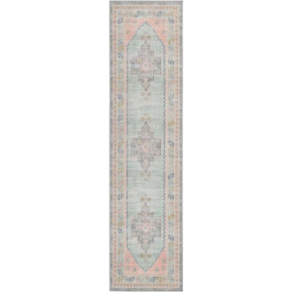 Unique Loom Whitney Geneva Pink 2 ft. x 8 ft. Area Rug