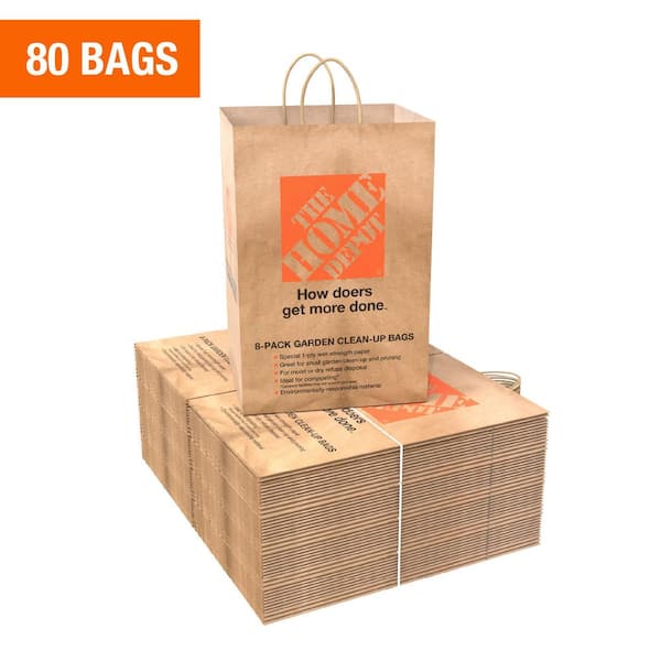 12.5 Gal. Paper Garden Lawn and Leaf Trash Bags (80 Count)