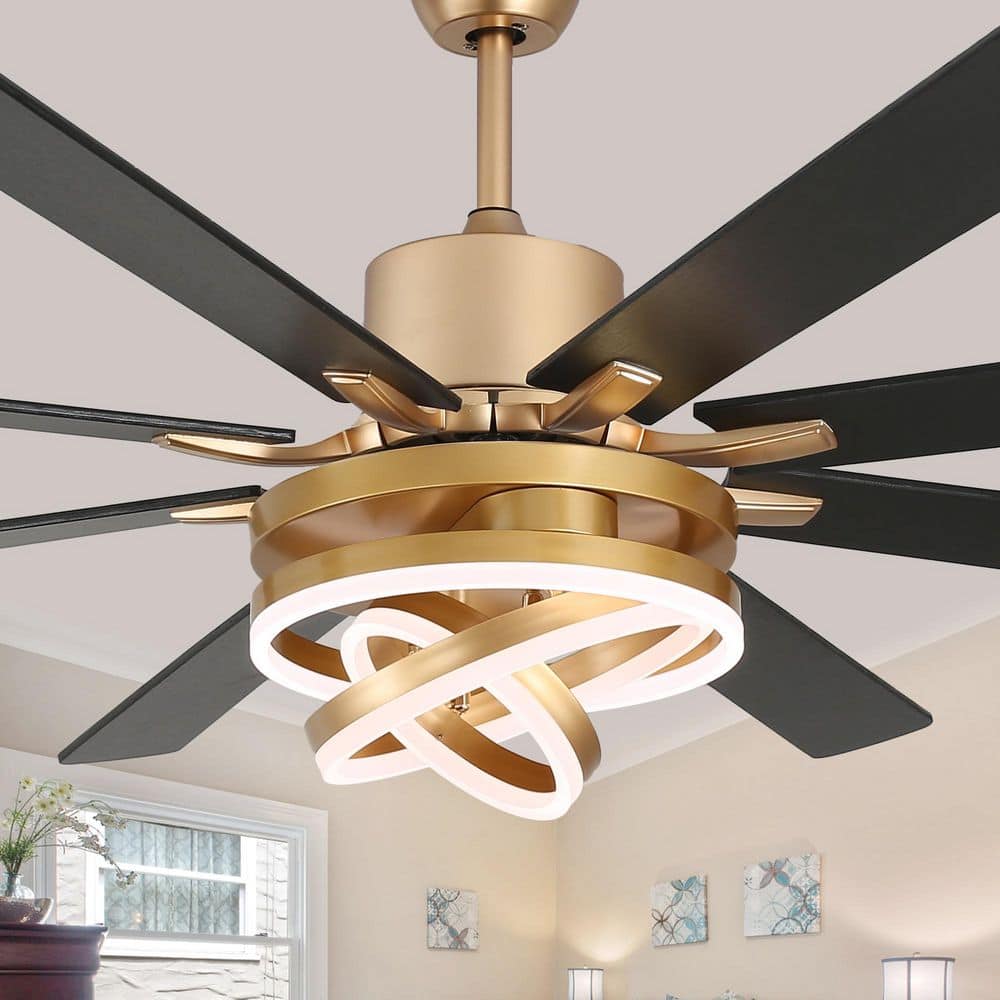 Oaks Aura Maya 72 in.Indoor French Gold DIY Shape Dimmable Modern