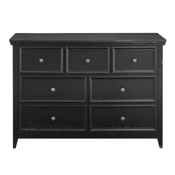 Modern 7 Drawers Pantry Organizer Cabinet, Dresser Organizer, Closet Organizers and Storage for Living Room in Black