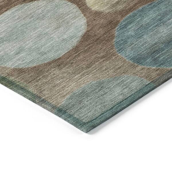 Chantille Machine Washable Indoor/Outdoor Abstract ACN2062 Chocolate 2 ft. 6 in. x 3 ft. 10 in. Area Rug