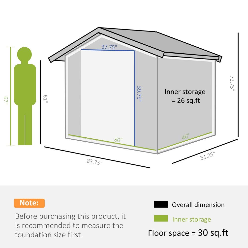 Brown Metal Outdoor Storage Shed with Windows and Sliding Doors