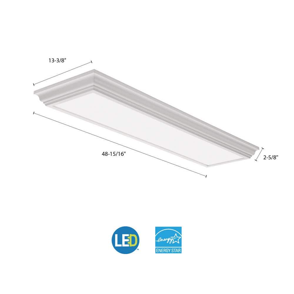 White Glass LED Indoor/Outdoor Flush Mount Light