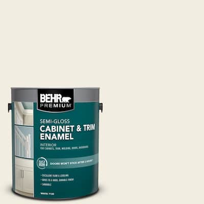 1 gal. Designer Collection #DC-003 Blank Canvas Semi-Gloss Enamel Interior Cabinet & Trim Paint