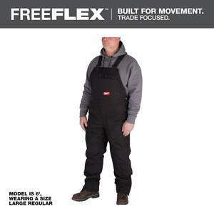 Men's Small Short Black FREEFLEX Insulated Bib Overalls