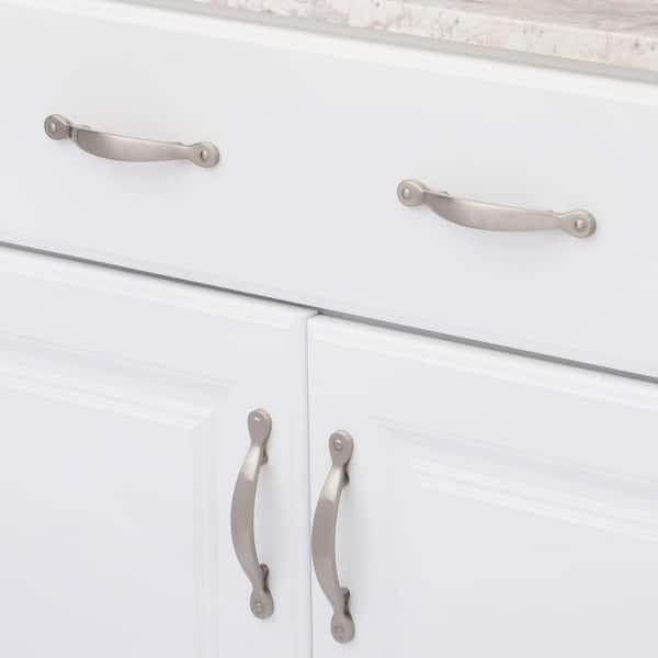 Inspirations 3 in. (76mm) Classic Satin Nickel Arch Cabinet Pull