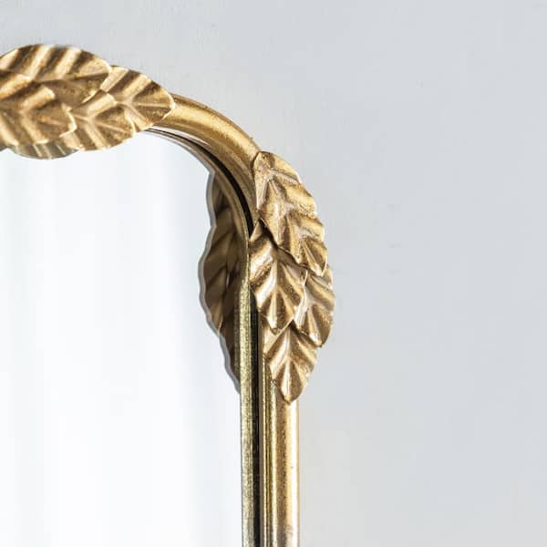 Elevatehome 19 in. W x 32 in. H Rectangular Baroque Antique Gold