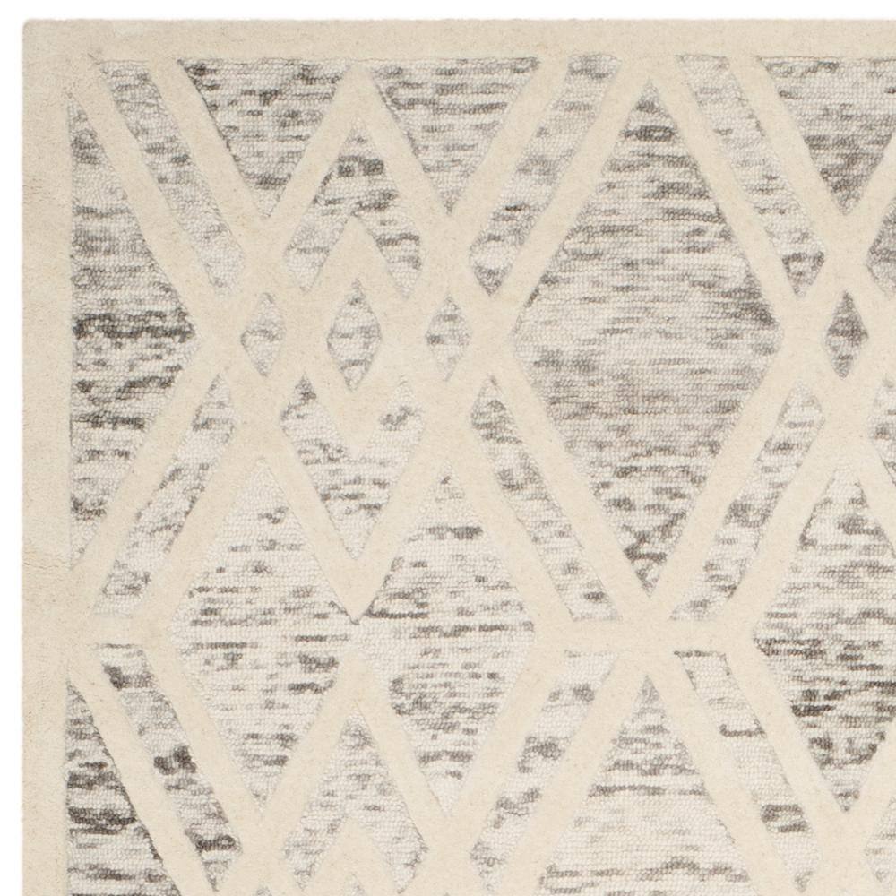 Handmade Elegance Light Brown & Ivory Wool 8' x 10' Area Rug