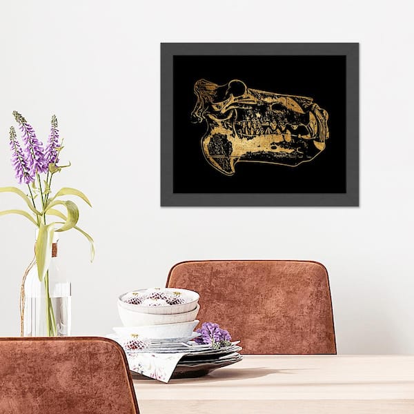 Black and Gold Nature Framed Animal Art Print 22 in. x 18 in. P13-AK00306-N1210-16x20  - The Home Depot