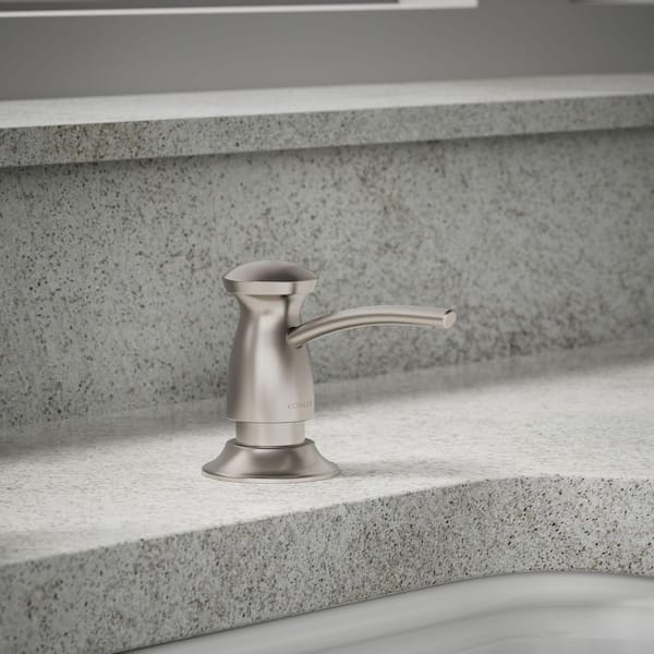 Transitional Design Soap/Lotion Dispenser in Vibrant Stainless