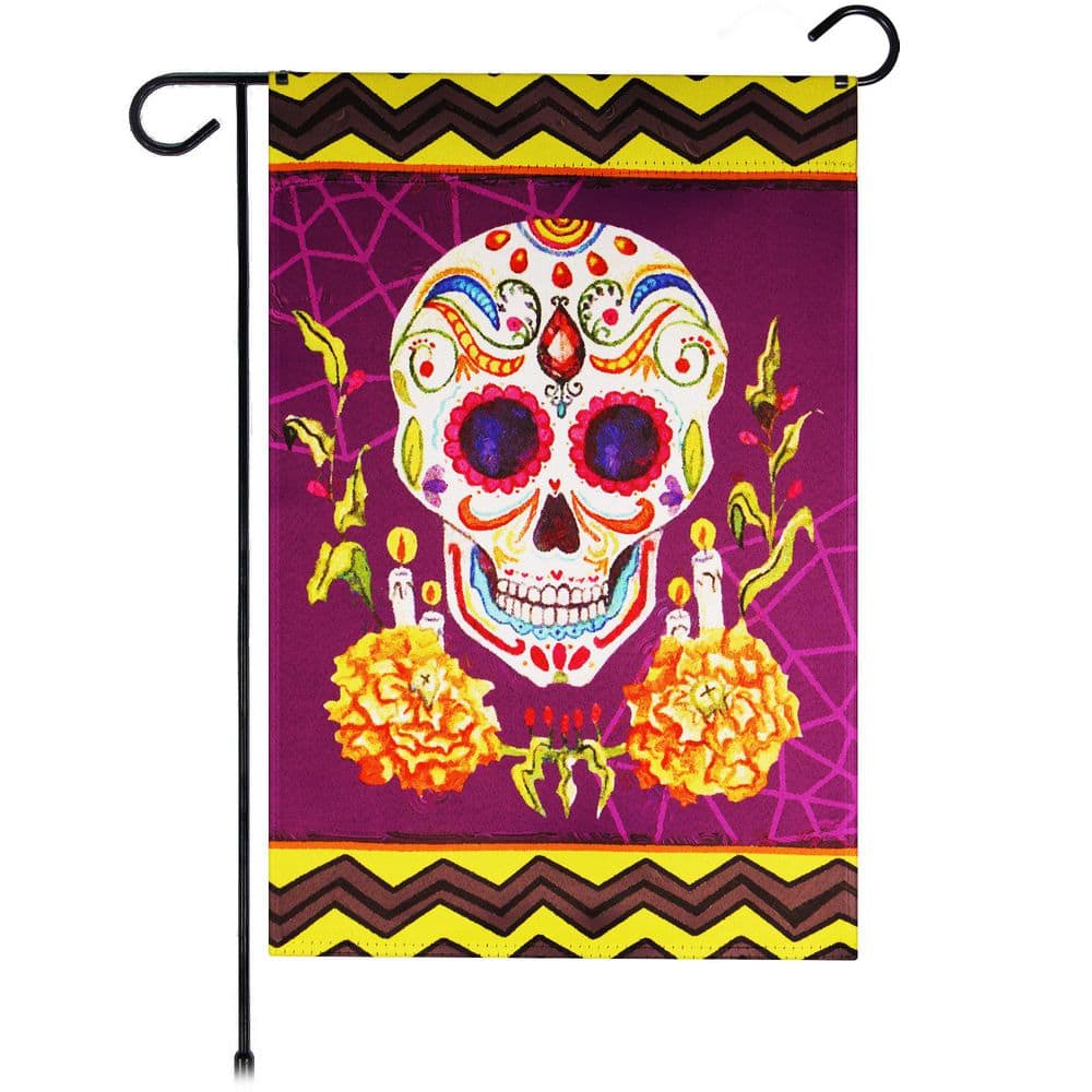 1 ft. x 1.5 ft. Polyester Day of the Dead Garden Flag 2-Sided Printed Blockout price history on PriceWatchPro