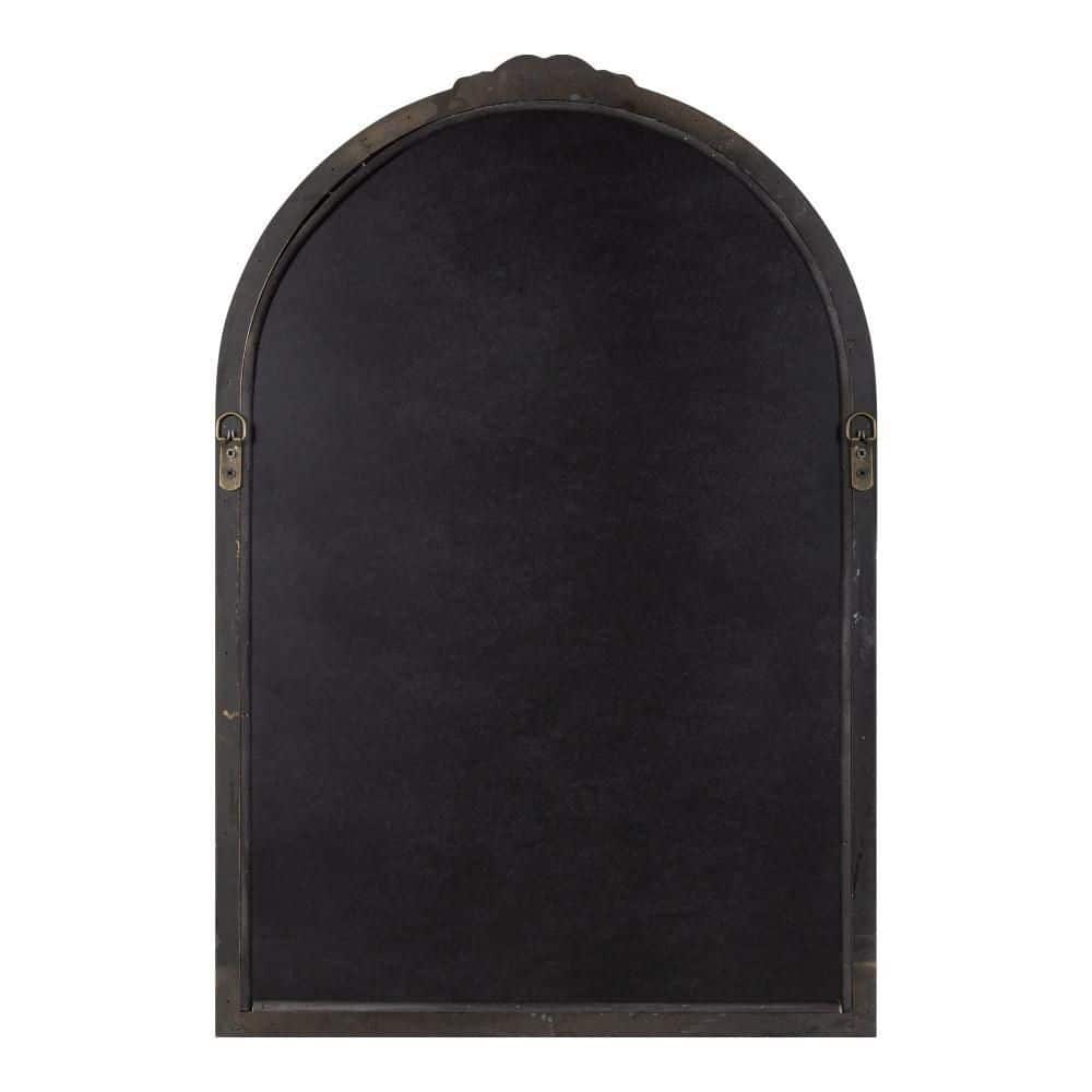 Astrid Gold Arched Ornate Bathroom Vanity Mirror
