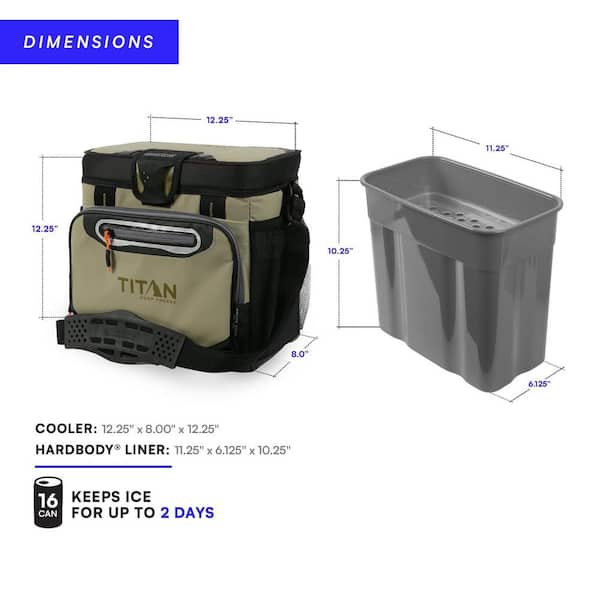 ITOPFOX 8 Qt. Food & Beverage Deep Freeze Cooler with Zipperless