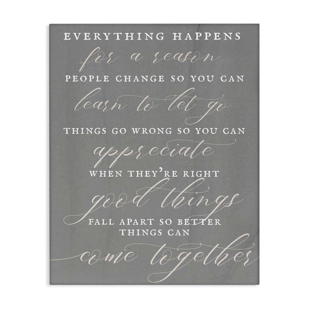 Good Things Fall Apart Motivational Phrase Soft by Daphne Polselli Unframed Graphic Art Print Typography 36 in. x 48 in. price history on PriceWatchPro