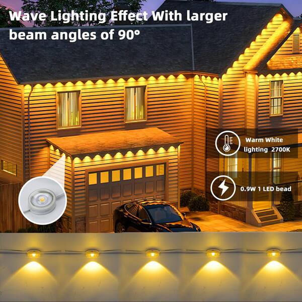 LED Lichterkette Mit 180 LEDs – 16,5 M, Warmweiß, IP44, Für Innen & Außen, Weihnachts- & Gartendeko