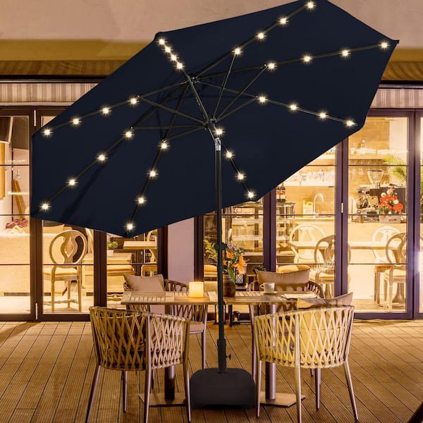 JOYESERY 7.5 ft. Solar LED Patio Umbrellas With Solar Lights JOYESERY 7.5 ft. Solar LED Patio Umbrellas With Solar Lights