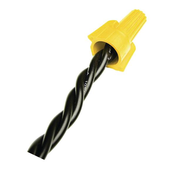 Easy Twist 18 10 Awg Winged Wire Connectors Yellow 100 Jar Wwc Y Cj The Home Depot