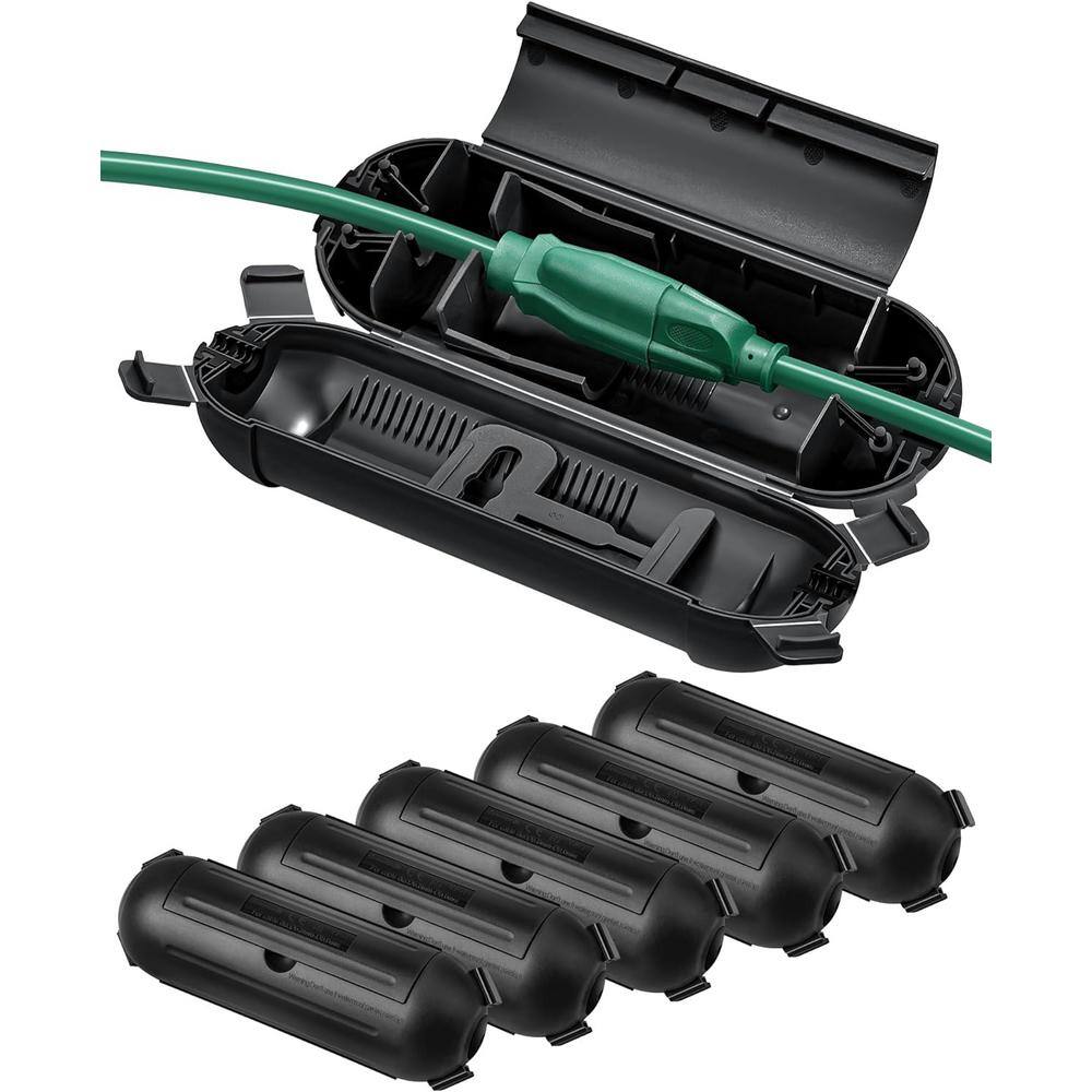 Etokfoks Outdoor Extension Cord Safety Cover, WaterResistant Seal
