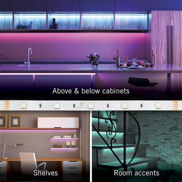 RibbonFlex Home 8.2 ft. (2.5 m) Multi-Color LED Tape Light 30 LEDs/Meter