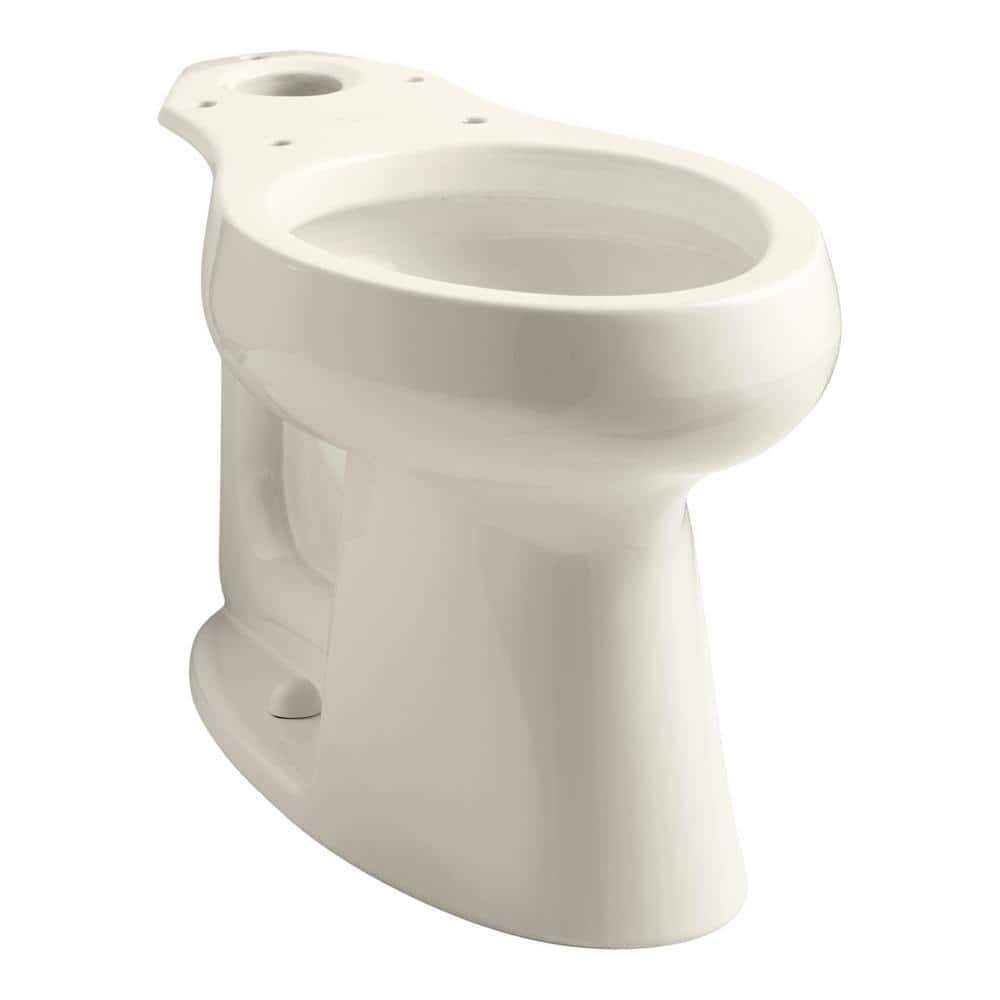 KOHLER Highline 12 in. Rough In Elongated Chair Height Toilet Bowl Only in Biscuit, Seat Not Included