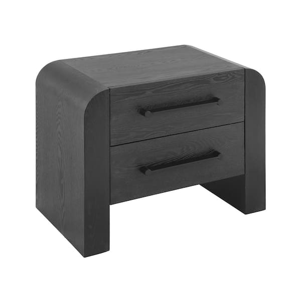 CHRISTOPHER KNIGHT HOME Erika Black 23.75 in. H Nightstands with 2