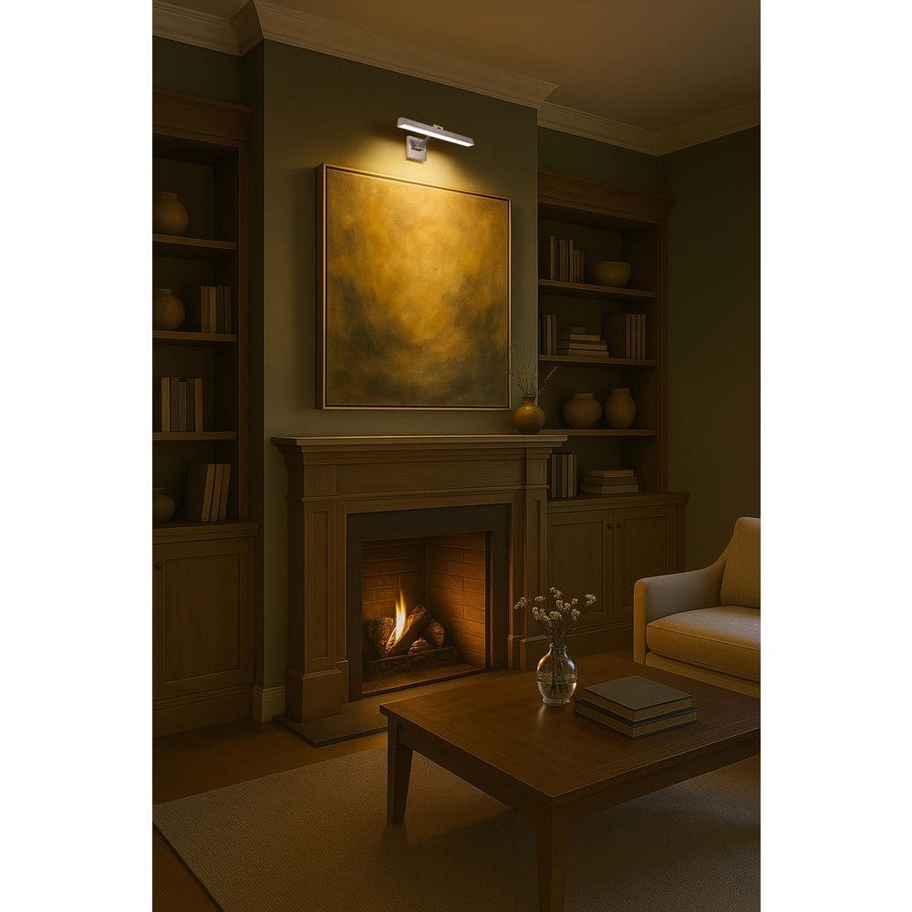 Hazel Brushed Nickel 2 ft. Integrated LED Picture Light with Acrylic Lens price history on PriceWatchPro