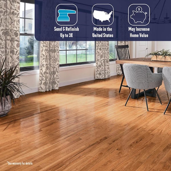 Plano Marsh Oak 3/4 in. T x 2-1/4 in. W Smooth Solid Hardwood Flooring (20 sq.ft./ctn)