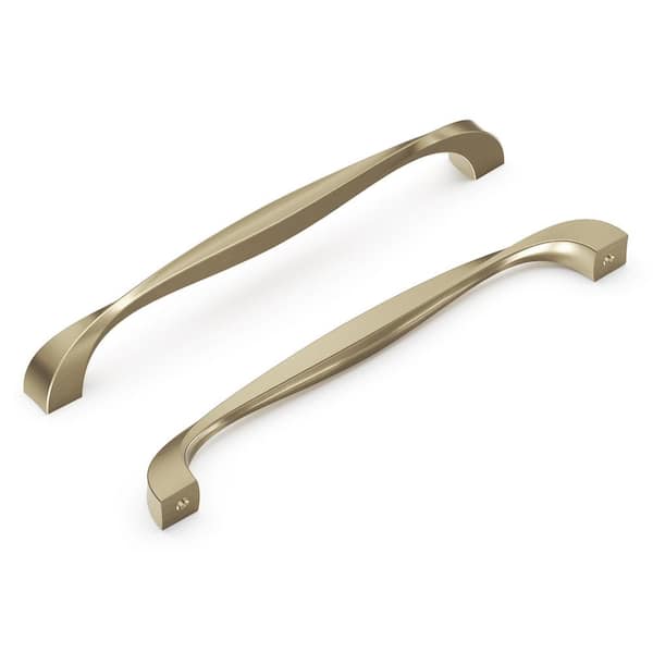 HICKORY HARDWARE Twist Collection Pull 192 mm Center-to-Center Elusive Golden Nickel Finish