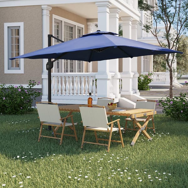 11 ft cantilever patio umbrella cover 11 Ft Cantilever Patio Umbrella, Round Outdoor Offset Umbrella With 36
