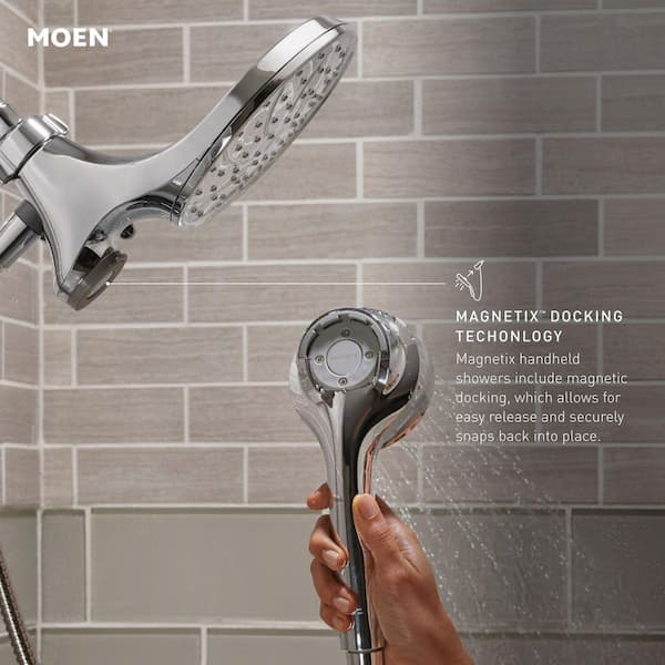 MOEN Ronan Single Handle 6-Spray Tub and Shower Faucet with 1.75