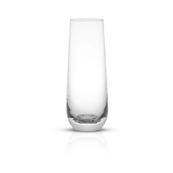 JoyJolt Milo 9.5-Ounce Lead Free Crystal Champagne Glasses, Set of 4