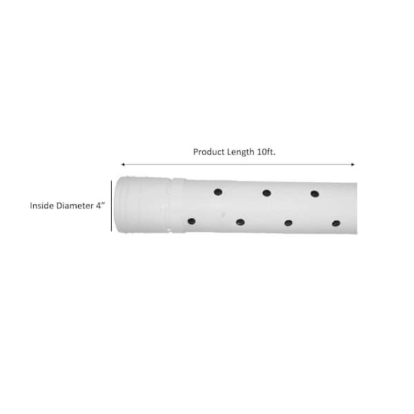 4 in. x 10 ft. Triplewall Perforated Drain Pipe