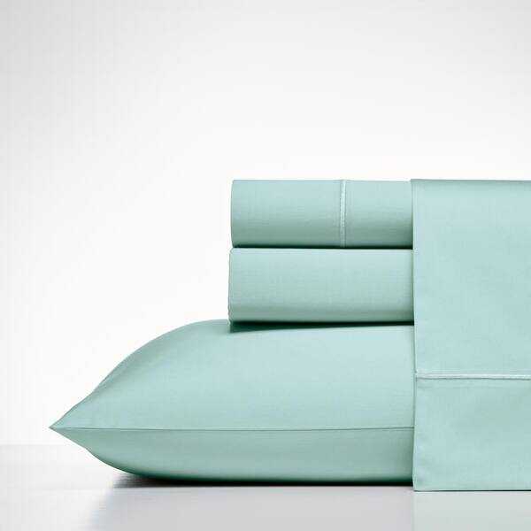 Nautica Regatta 4-Piece Green Solid Cotton Queen Sheet Set