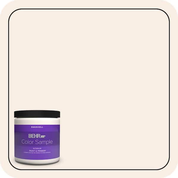 BEHR PREMIUM PLUS 8 oz. #250C-1 Bermuda Shell Eggshell Enamel Interior Paint & Primer Color Sample