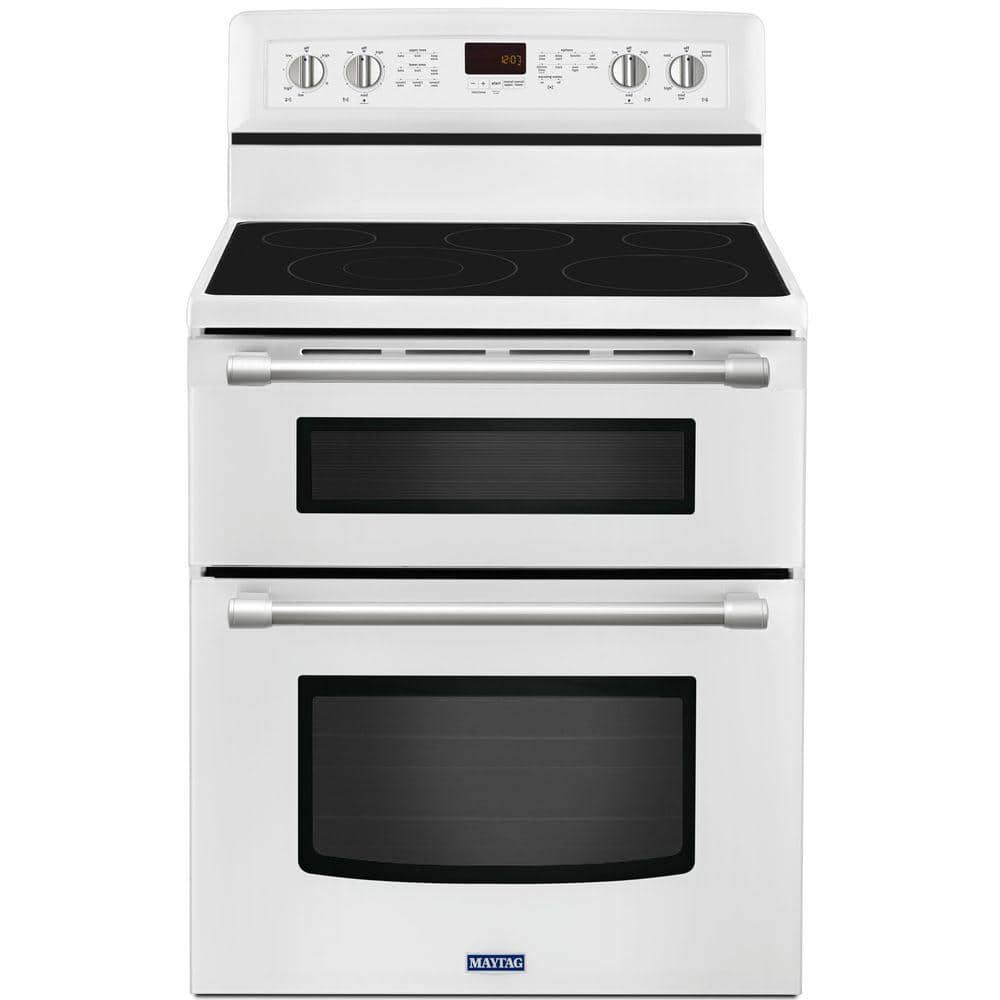 Maytag Gemini 6.7 cu. ft. Double Oven Electric Range with Self