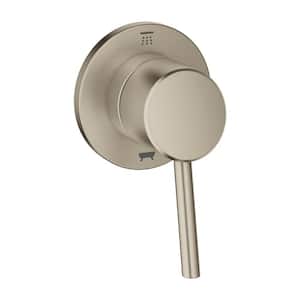 Concetto 1-Handle 3-Way Diverter Valve Only Trim Kit in Brushed Nickel (Valve Sold Separately)