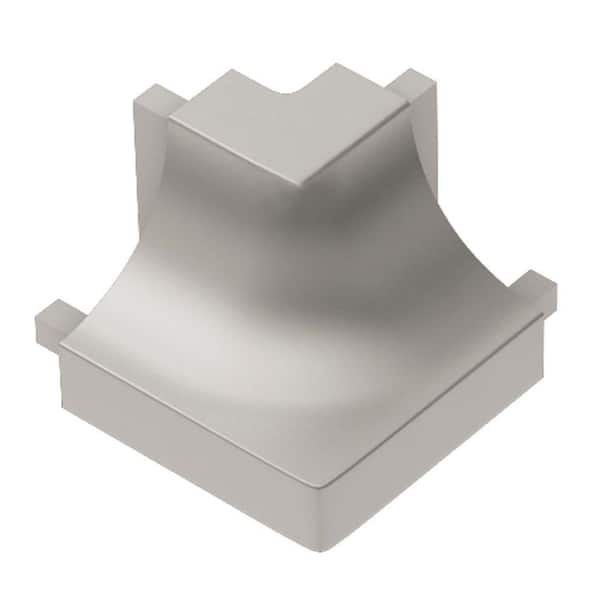 Schluter Dilex-AHK Satin Nickel Anodized Aluminum 1/2 in. x 1 in. Metal 90 Degree Square Outside Corner