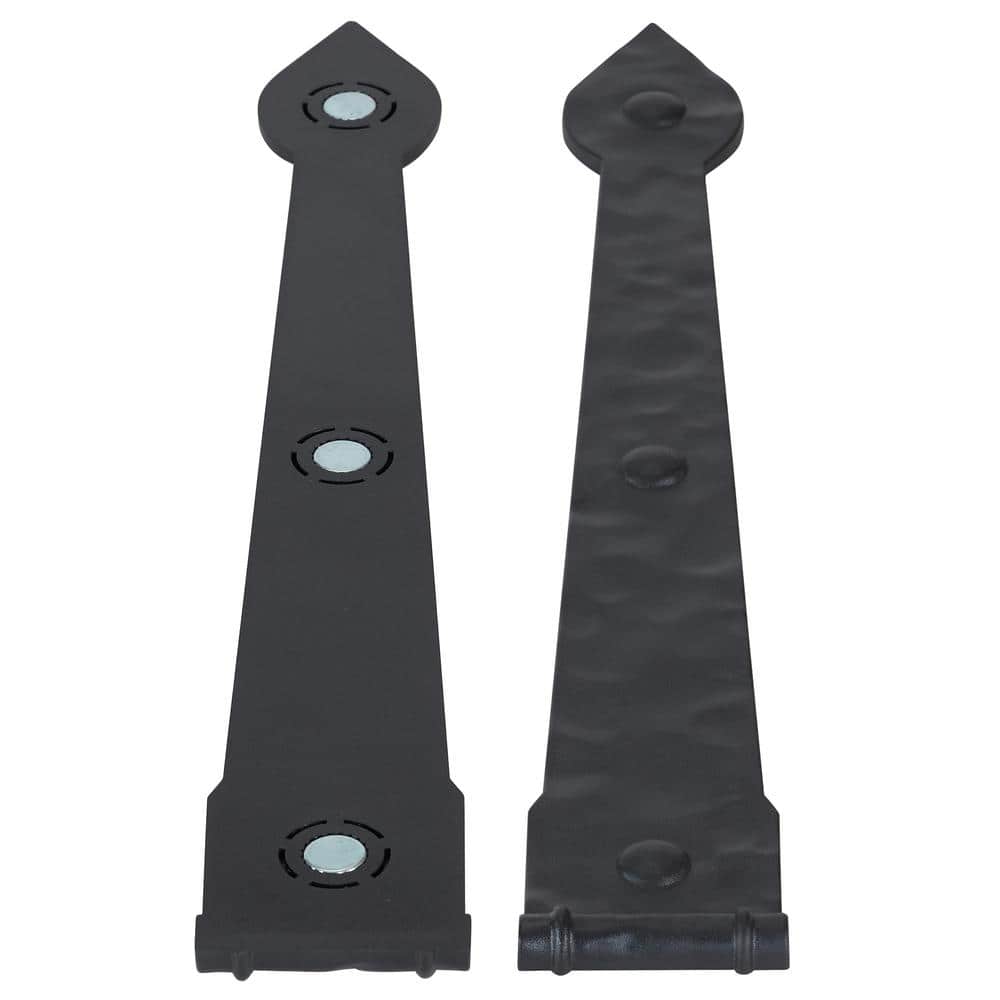 Black Magnetic Carriage House Garage Door Accents Set