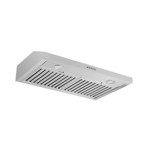 30 in. 400 CFM Ducted Under Cabinet Range Hood in Stainless Steel