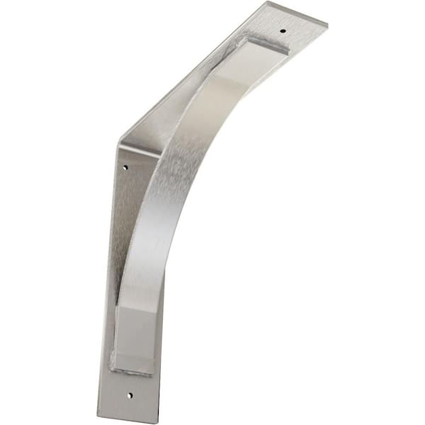 Ekena Millwork 3 in. W x 14 in. H x 14 in. D Stainless Morris Steel Bracket