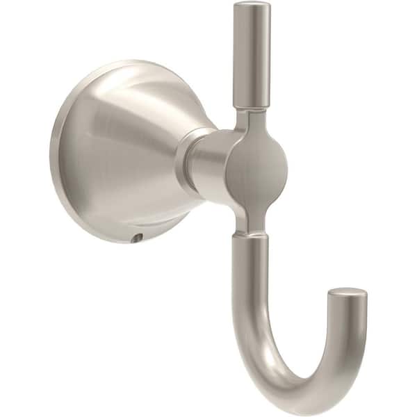 Lorna J-Hook Wall Mount Double Robe/Towel Hook Bath Hardware Accessory in Brushed Nickel
