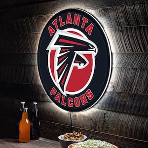 Atlanta Falcons Round 23 in. Plug-in LED Lighted Sign