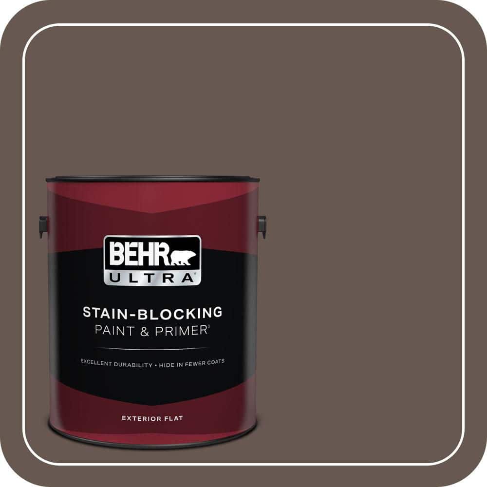1 gal. Home Decorators Collection #HDC-FL14-10 Pine Cone Brown Flat Exterior Paint & Primer price history on PriceWatchPro