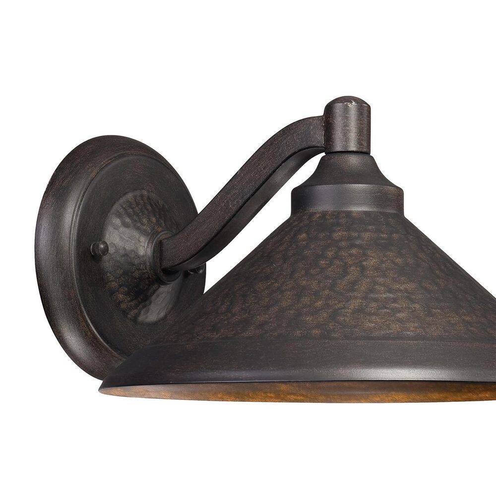 Aspen Bronze Frost Glass LED Outdoor Wall Sconce