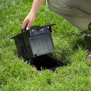 Wiremold 2-Gang Black Outdoor Weatherproof Ground Box