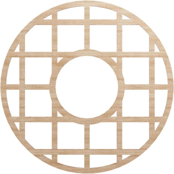 Ekena Millwork 0.375 in. x 40 in. x 40 in. Wood Medallion Moulding