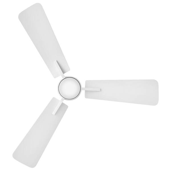 HINKLEY - Atticus 42.0 in. Indoor/Outdoor Integrated LED Matte White Ceiling Fan with Remote Control