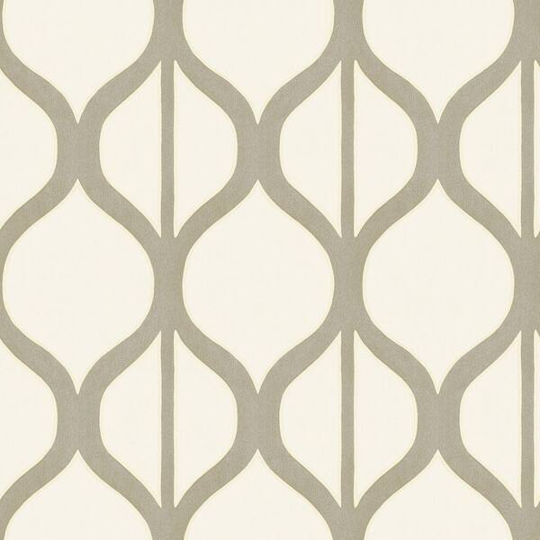 The Wallpaper Company 8 in. x 10 in. Pearl Modern Geometric Design Wallpaper Sample