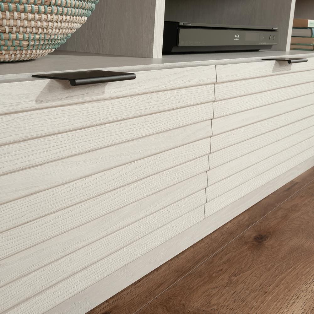 Glacier Oak 71'' TV Stand with Cabinet and Drawers