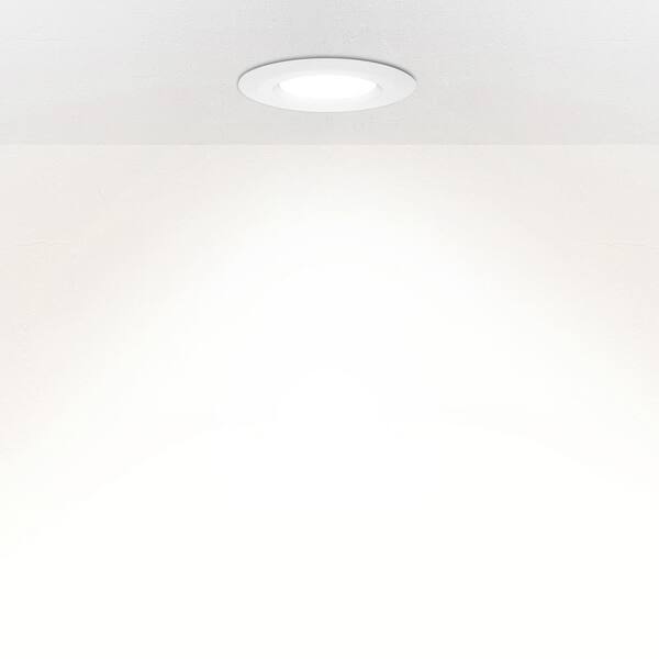 Details about   4-Pack EcoSmart 6 Inch Integrated LED Recessed Trim with Bluetooth Speaker White
